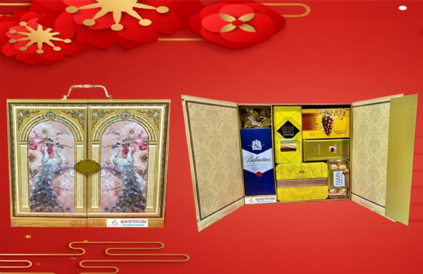 Hộp quà tết cao cấp st 2636